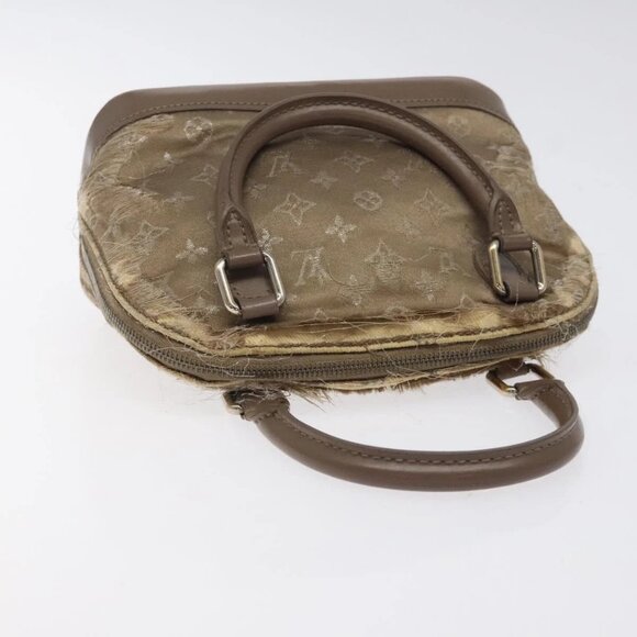 LOUIS VUITTON Monogram Satin Little Alma Hand Bag Gray M92147 LV Auth MY080 - Picture 7 of 16